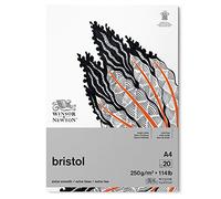 Winsor & Newton Drawing Paper, Brilliant White, A4, 250Gsm, 20 Sheets