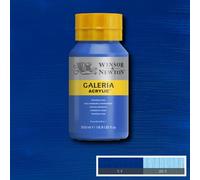 Winsor & Newton Series 1 500ml Bottle Galeria Acrylic Colour with Nozzle Cap - Process Cyan,GAL 2150535