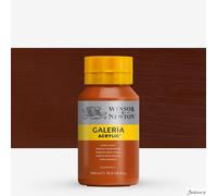 Winsor & Newton Series 1 500ml Bottle Galeria Acrylic Colour with Nozzle Cap - Burnt Sienna,GAL 2150074