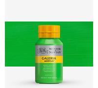 Winsor & Newton : Galeria : Acrylic Paint : 500ml : Permanent Green Light