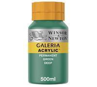 Winsor & Newton, Galeria Acrylic, Permanent Green Deep, 500ml