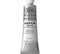 Winsor & Newton Griffin Alkyd Oil Paint, Titanium White, 37ml Tube