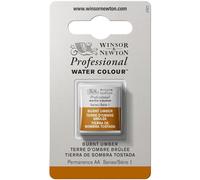 Winsor & Newton Half Pan Professional Water Colour, Burnt Umber