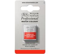 Winsor & Newton Half Pan Professional Water Colour, Cadmium Red