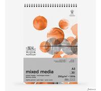 Winsor & Newton Mixed Media Pad Acid-Free Paper A3 250gsm 30 Sheets Art Use
