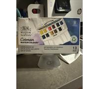 WINSOR & NEWTON PALETTE POCKET SET - 12 Half Pan Cotman Water Colour Paints
