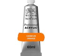 Winsor & Newton Professional Acrylic Paint, Cadmium Orange, 60 ml Tube