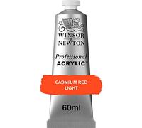 Winsor & Newton Professional Acrylic Paint, Cadmium Red Light, 60 ml Tube