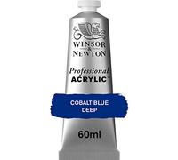 Winsor & Newton Professional Acrylic Paint, Cobalt Blue Deep, 60 ml Tube
