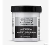 Winsor & Newton Professional Clear Gesso Primer Acrylic Resin 225ml Painting ...
