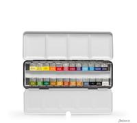 Winsor & Newton Professional Water Colour Lightweight Metal Box, 24 Half Pans