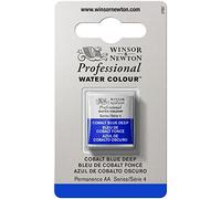 Winsor & Newton Professional Watercolour Paint, Artist Quality, Finest Pigments, Cobalt Blue Deep, Half Pan