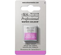 Winsor & Newton Professional Watercolour Paint, Artist Quality, Finest Pigments, Cobalt Violet, Half Pan