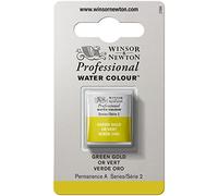 Winsor and Newton Professional Watercolour Half Pans - GREEN GOLD