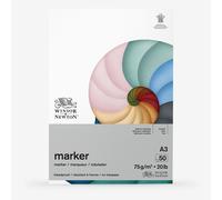 Winsor & Newton, Marker Paper, Bleedproof, A3, 50 Sheets, White, 75g/20lb
