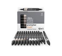 Winsor & Newton Set of 12 Brushmarkers Neutral Tones