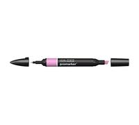 Winsor & Newton ProMarker - Fuchsia Pink | Twin-tipped, High-quality broad chisel nib for broad strokes & shading, Fine bullet tip for precision, Alcohol-Based Ink
