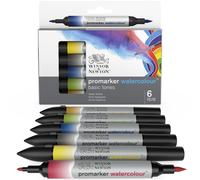Winsor and Newton Watercolour Marker Pen Set - 6