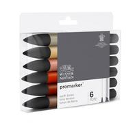 Winsor & Newton - Promarkers - Sets - Winsor & Newton - 6X Earthtones- Promarker Sets