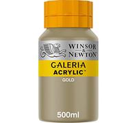 Winsor & Newton Series 2 500ml Bottle Galeria Acrylic Colour with Nozzle Cap - Gold