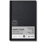 Winsor & Newton Sketch Book, Paper, Natural White, 17,8 x 25,4 cm-80 Blatt Skiz