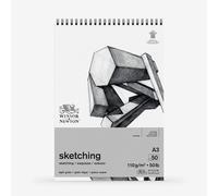 Winsor & Newton : Spiral Cartridge Sketching Pad : 110gsm : 50 Sheets : A3