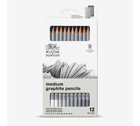 Winsor & Newton : Studio Collection : Medium Graphite Pencil : Set of 12