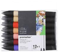 Winsor & Newton W&N PROMARKER 12+1 Manga Expansion Pack 1, Multi, one Size