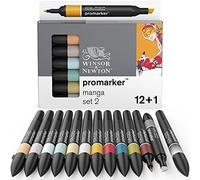 Winsor & Newton W&N PROMARKER 12+1 Manga Expansion Pack 2, Multi, one Size
