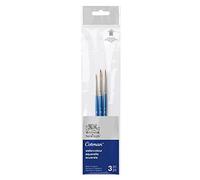 Winsor & Newton Watercolor Brush Set, Brass, Assortments, redondos nº1, 3 y 5