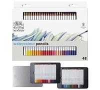 Winsor & Newton 0490057 Precision Watercolour Pencils Set, 48 Vibrant Colours, High-Quality Artist Pigments for Multi-Layer Colour, Highest Colour Brilliance