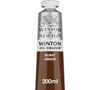 Winsor & Newton Winton 200ml Oil Colour - Burnt Umber,1437076