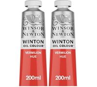 Winsor & Newton Winton 200ml Oil Colour - Vermilion Hue,1437682 (Pack of 2)