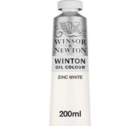 Winsor & Newton Winton Oil Paint Zinc White 200ml For Artists Painting