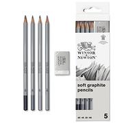 Winsor & Newton WN Studio Collection Soft Graphite Pencil Set 5/Pkg-
