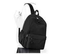 winspansy School Backpack for Women School Bags for Girls Boys Kids Rucksack Waterproof Lightweigh Simple Cute Casual Daypack 14 Inch Laptop Backpack for College Work -Black