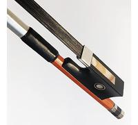 WinsterBow Brazilwood Ebony 1/8 Violin Bow with Natural Horsehair (Black Horse Hair Violin Bow 1/8)