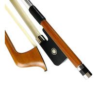 WinsterBow Brazilwood Ebony Violin Viola Cello Bow Full Size Ebony Frog with Natural Horsehair (Cello bow 1/4)