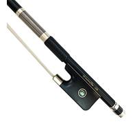 WinsterBow Carbon Fiber Cello Bow Unbleached Black Horse Hair Art No.VCB108 (White Hair)