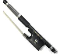 WinsterBow Carbon Fiber Violin Bow 1/8 Unbleached White Horse Hair Art No.VN108 (1/8)