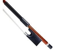 WinsterBow Light Weight Carbon Fiber Core Hybrid Wood Veneer Skin Violin Bow Master Level Natural Horse Hair (Violin Bow Model 310V 4/4)