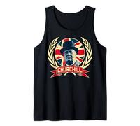 Winston Churchill British Flag Pride Tank Top
