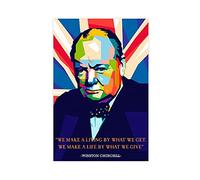 Winston Churchill Celebrity Quotes Retro Decoration 1 Canvas Poster Bedroom Decor Sports Landscape Office Room Decor Gift Unframe:12x18inch(30x45cm)