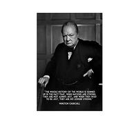 Winston Churchill Celebrity Quotes Retro Decoration 4 Canvas Poster Bedroom Decor Sports Landscape Office Room Decor Gift Unframe:12x18inch(30x45cm)