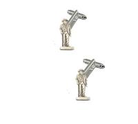 Winston Churchill English Pewter Cufflinks Handmade by Pride in details and posted from Sheffield