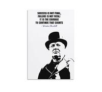 Winston Churchill Motivational Inspirational Quotes Poster Canvas Gifts Picture Painting Posters Room Decor Home Decorative 12x18inch(30x45cm)