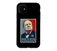 Winston Churchill Never Surrender Iconic Print Case for iPhone 11