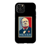 Winston Churchill Never Surrender Iconic Print Case for iPhone 11 Pro
