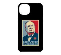 Winston Churchill Never Surrender Iconic Print Case for iPhone 13