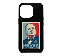 Winston Churchill Never Surrender Iconic Print Case for iPhone 13 Pro